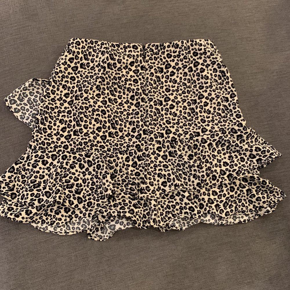 Leopard Ruffle Skirt - Picture 2 of 3